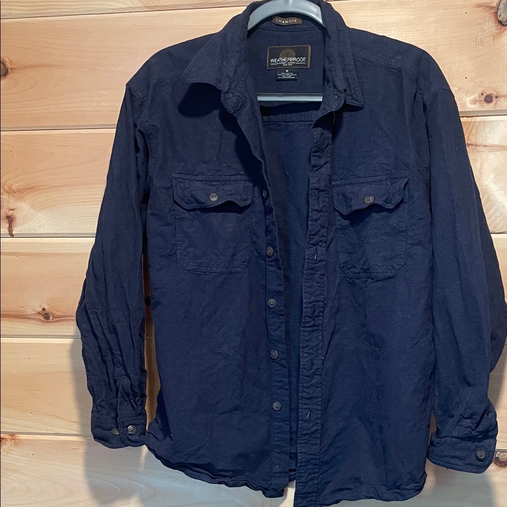 Weatherproof Men's Dark Blue Casual Shirt